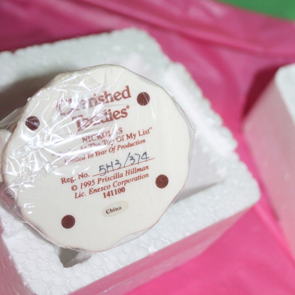 Cherished Teddies Nickolas You're At The Top Of My List Figurine In Box 141100 - Picture 10 of 12